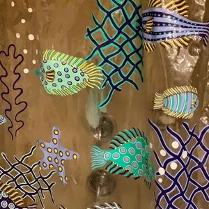 Fish shower curtain